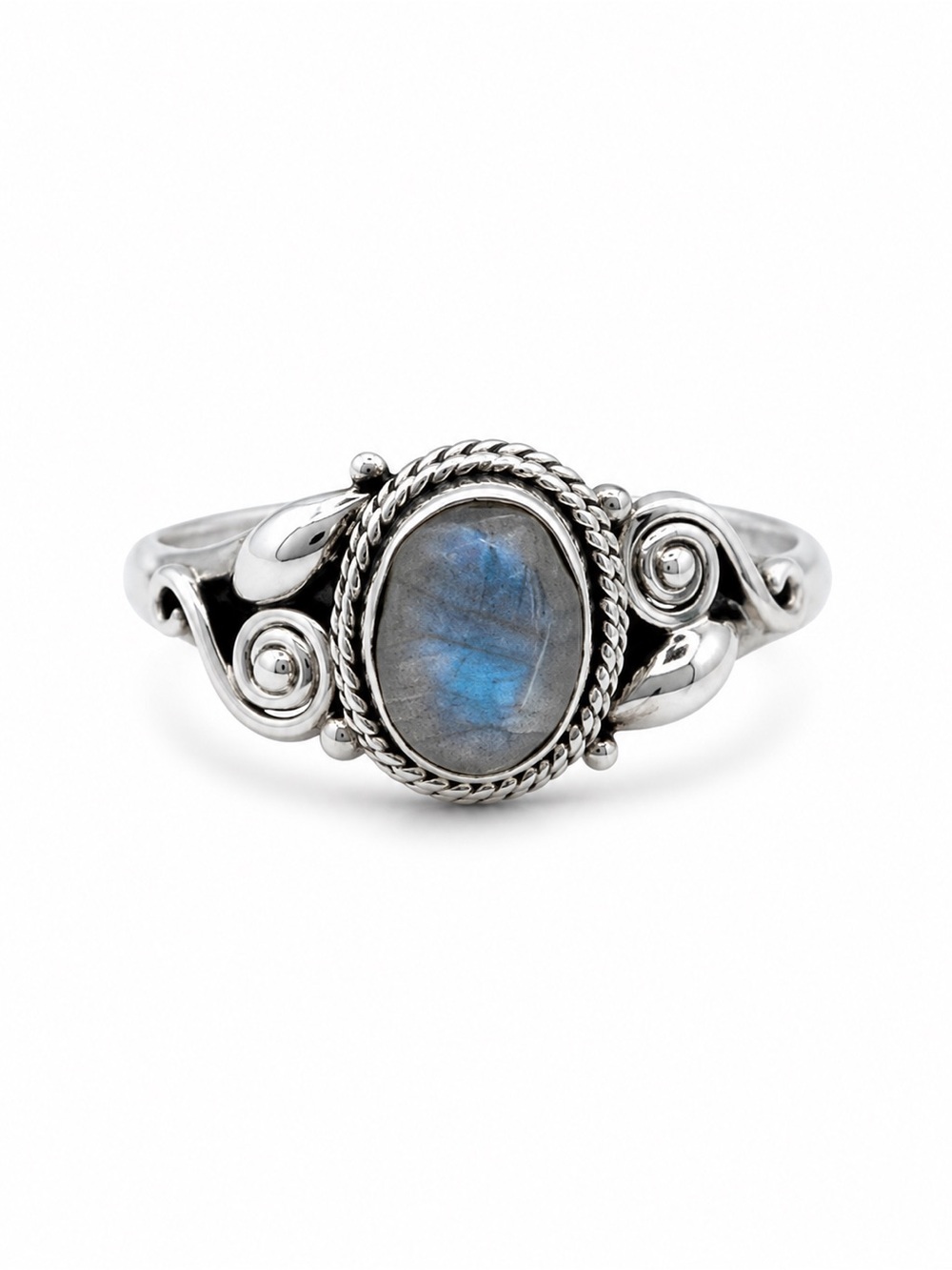 S925 Moonstone Spritz Ring